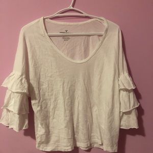 ae puffy sleeve top